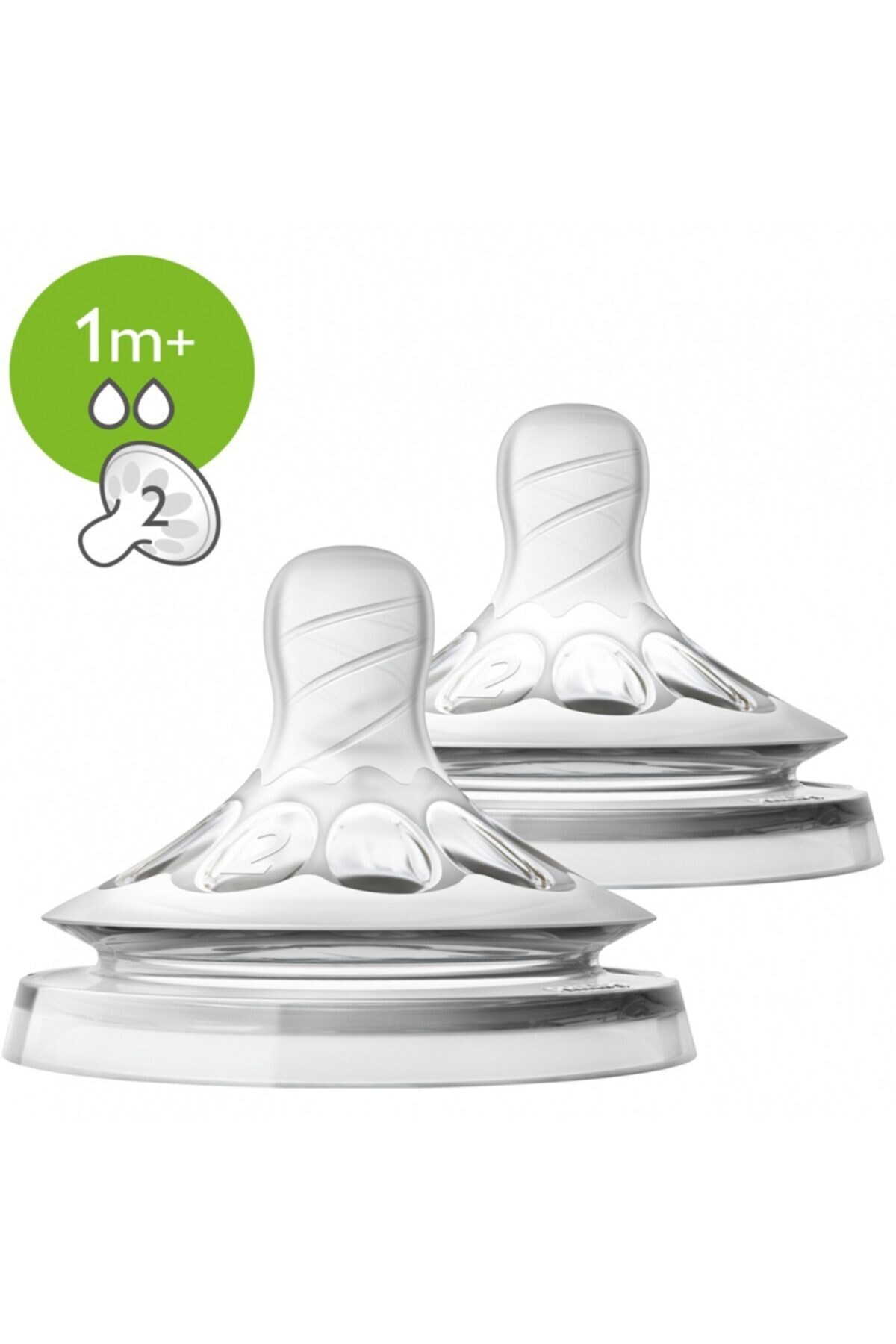 Philips Natural Bottle Nipple +1 Month 2-Pack