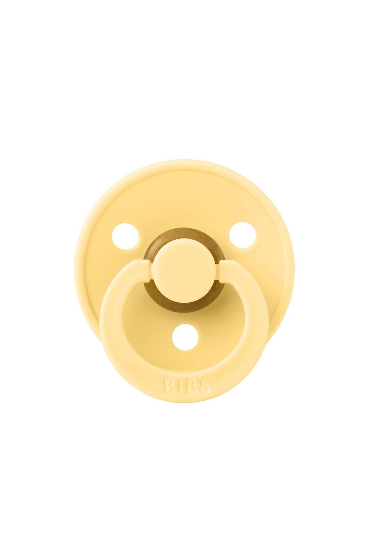 Colour Rubber Pacifier - Pale Butter 0-6 Months