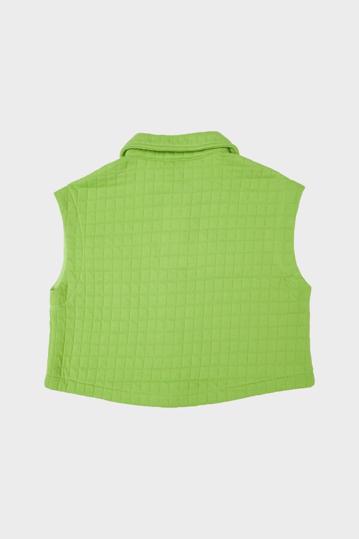 Girl Child Green Vest 22fw0tj4714