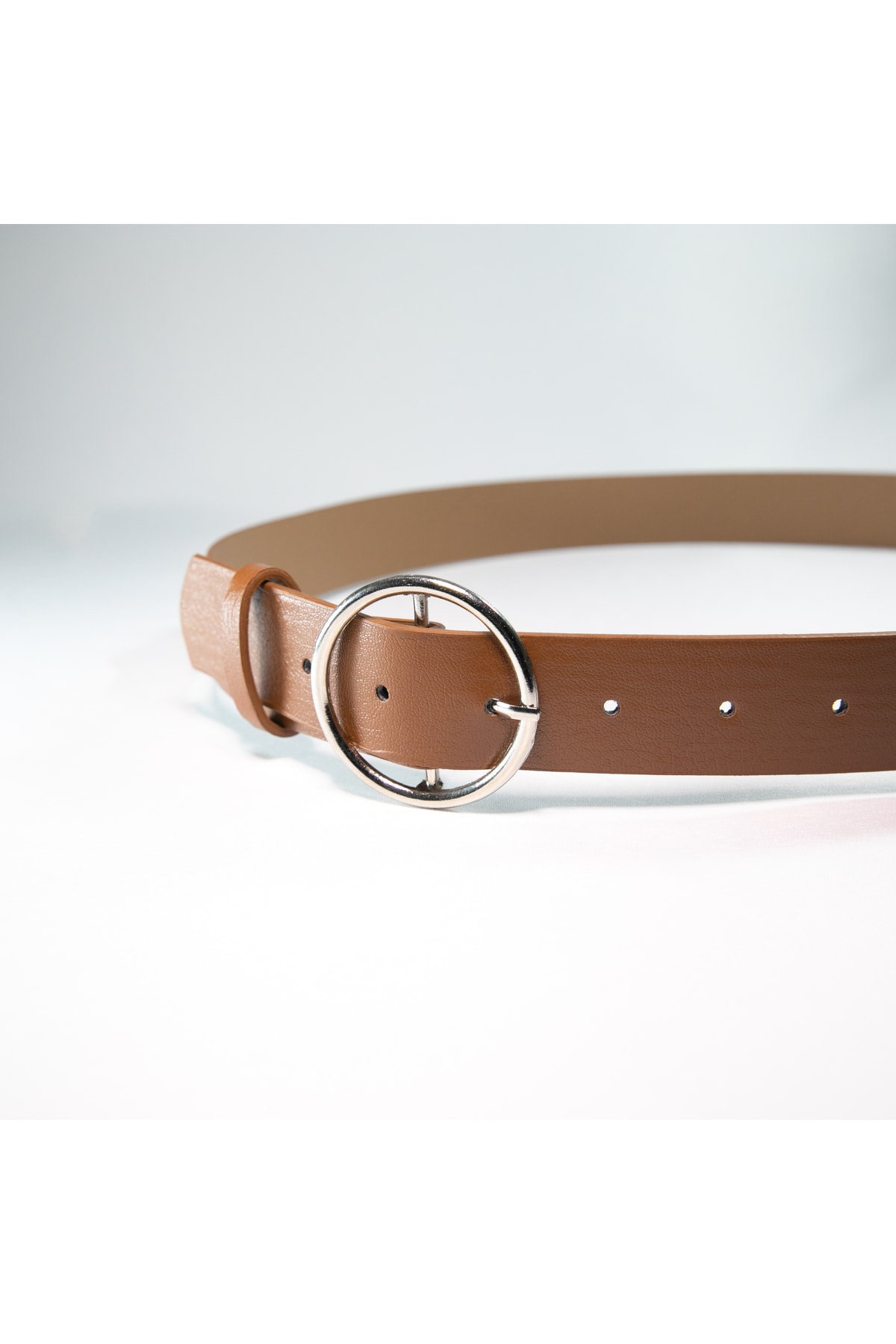 Round Buckle Basic Belt