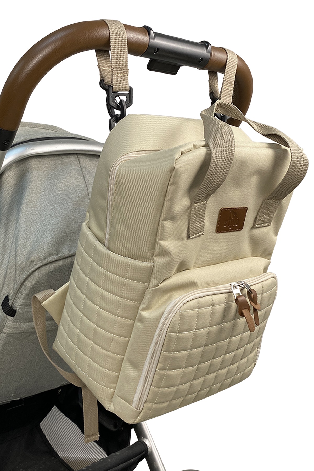 Feather Anne Baby Bag Beige