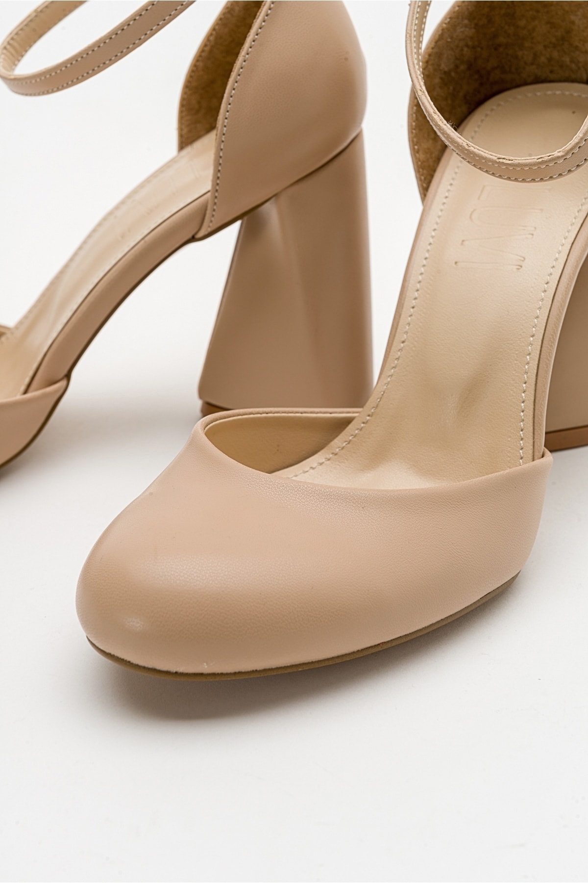 Oslo Beige Patent Leather Women's High Heels