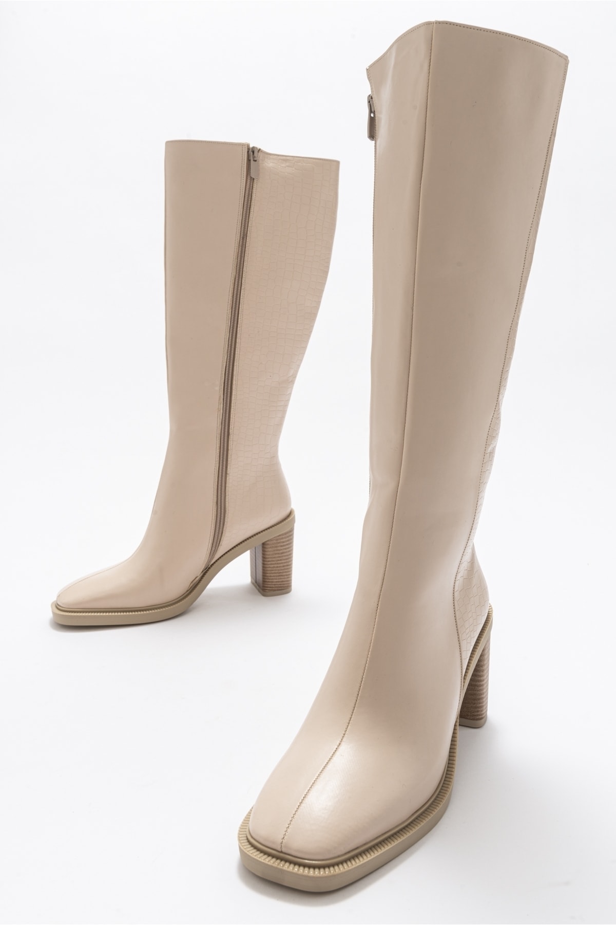 Meet Bej Skin Printed Women's Boots