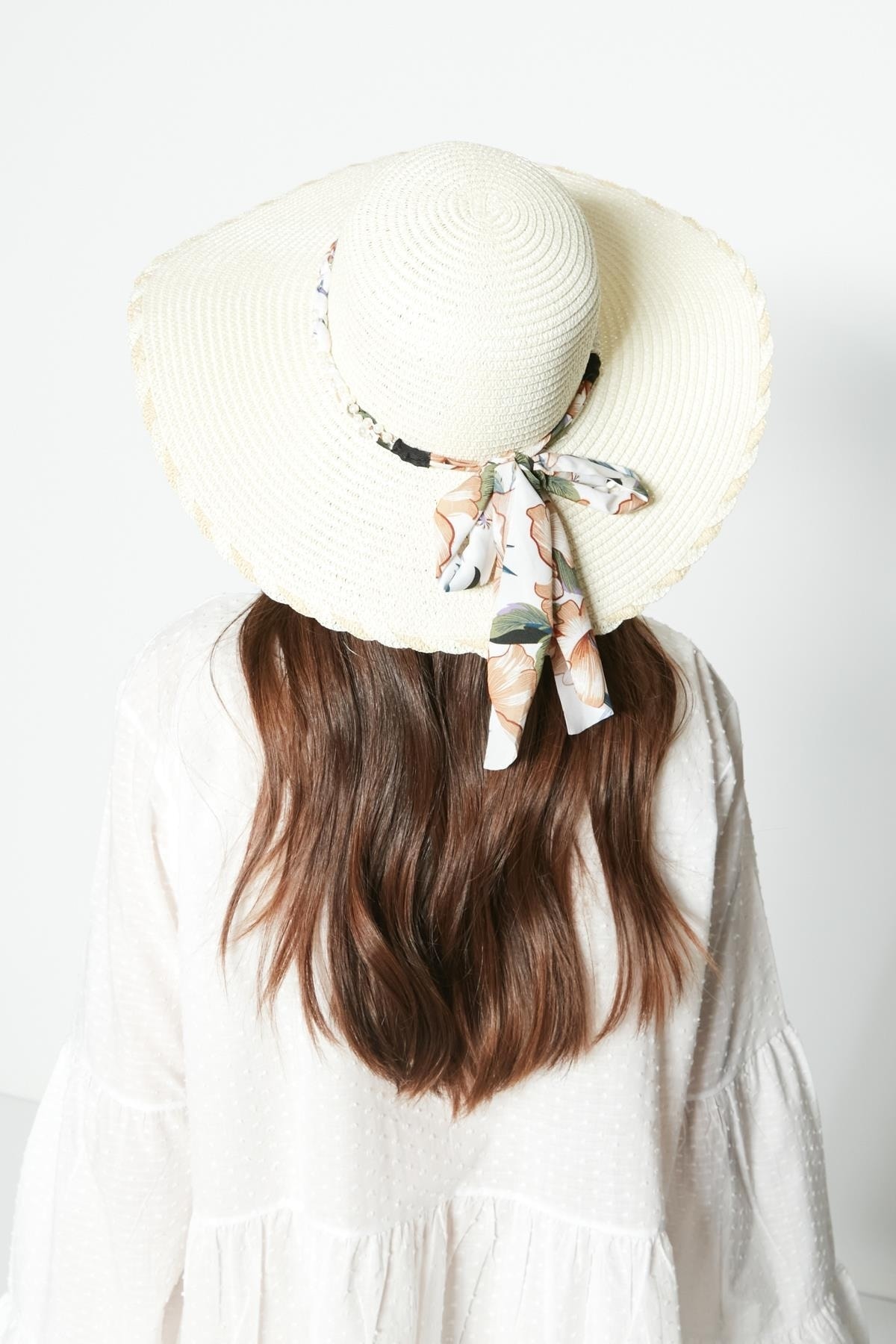 Woven Beach Hat Y23730-20 Cream