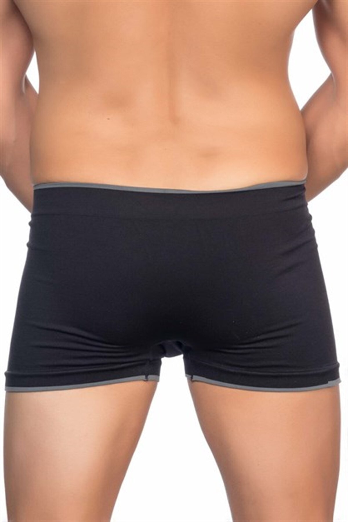 C12104 Seamless Men's Boxer Black