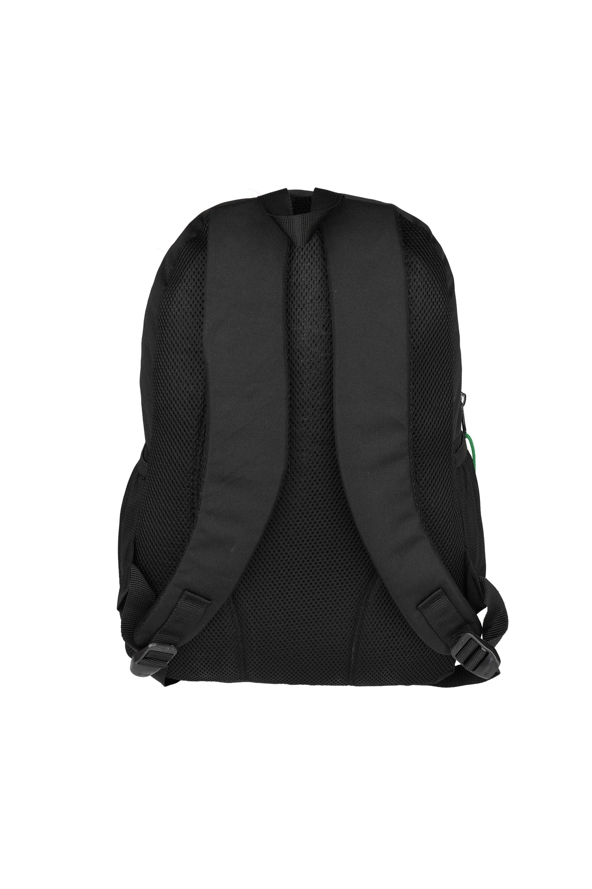 Black Water Resistant Lined Fabric Backpack 2048