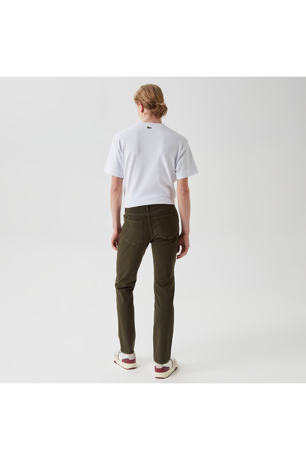 Men's Slim Fit Denim Khaki Pants