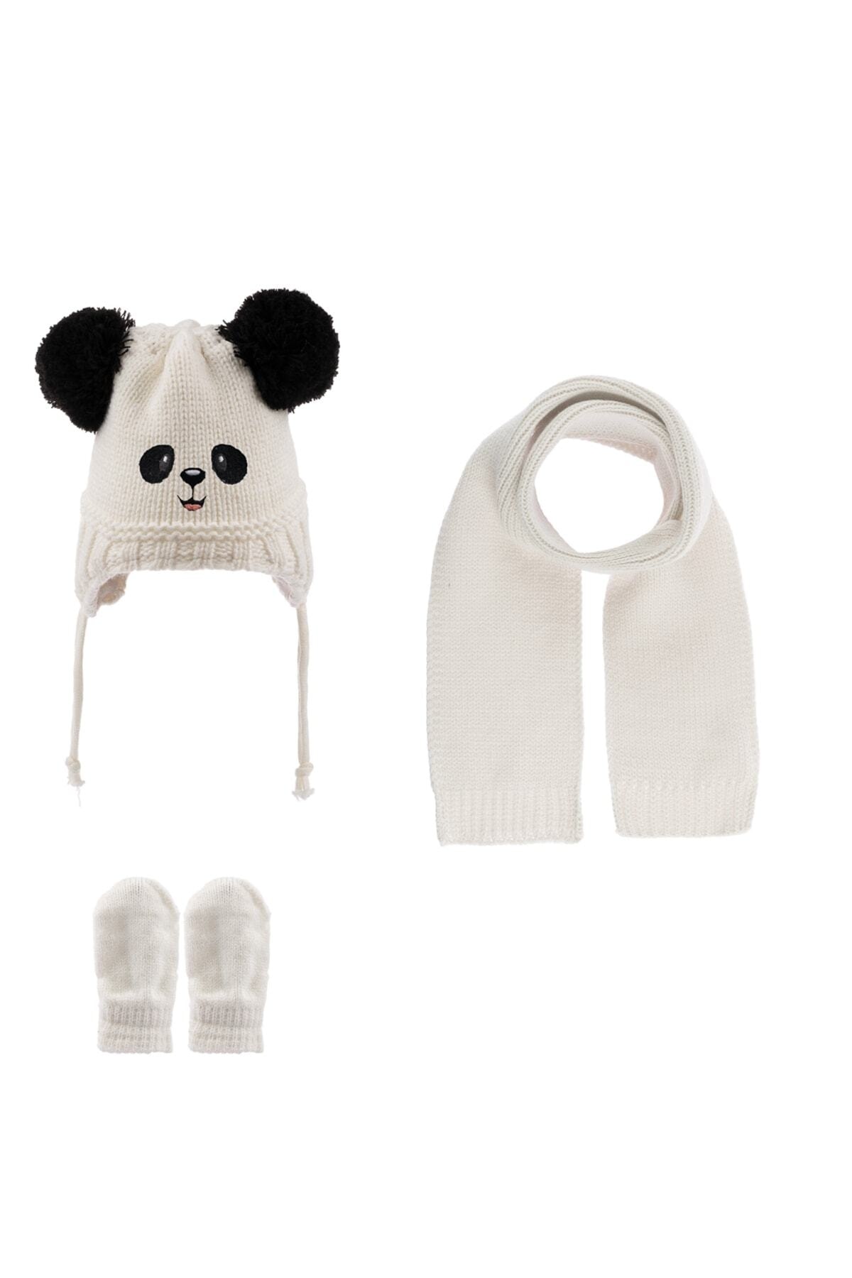 Baby Boy Scarf Hat Glove Set 3-9 Months