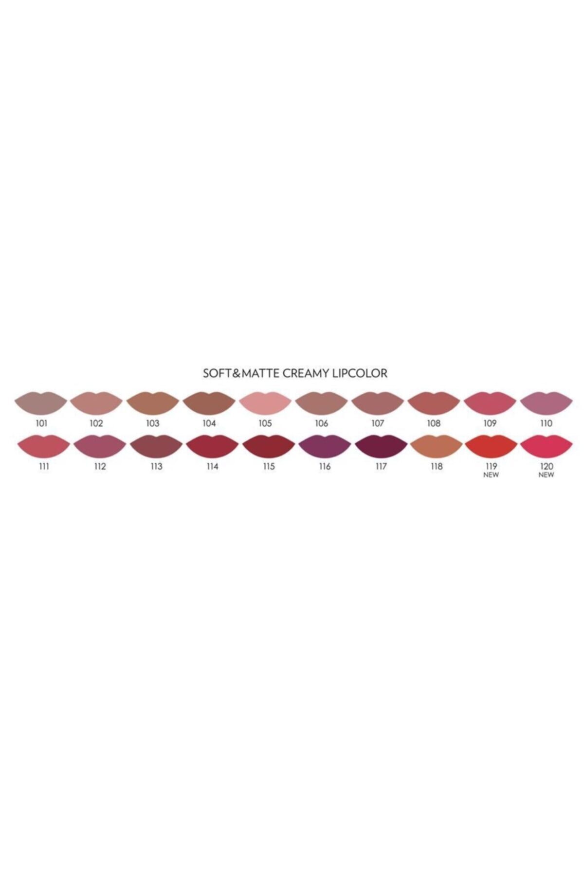 Soft & Matte Creamy Lipcolor Lipstick No: 119