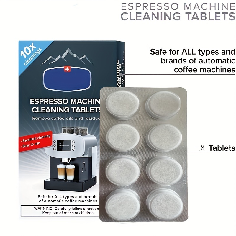 Espresso Machine Descaler Tablets To Remove Mineral Build Up Descaling Tablets Intended For Breville, Jura, Miele, And Other Espresso Makers - Descale Espresso Cleaning Tablets
