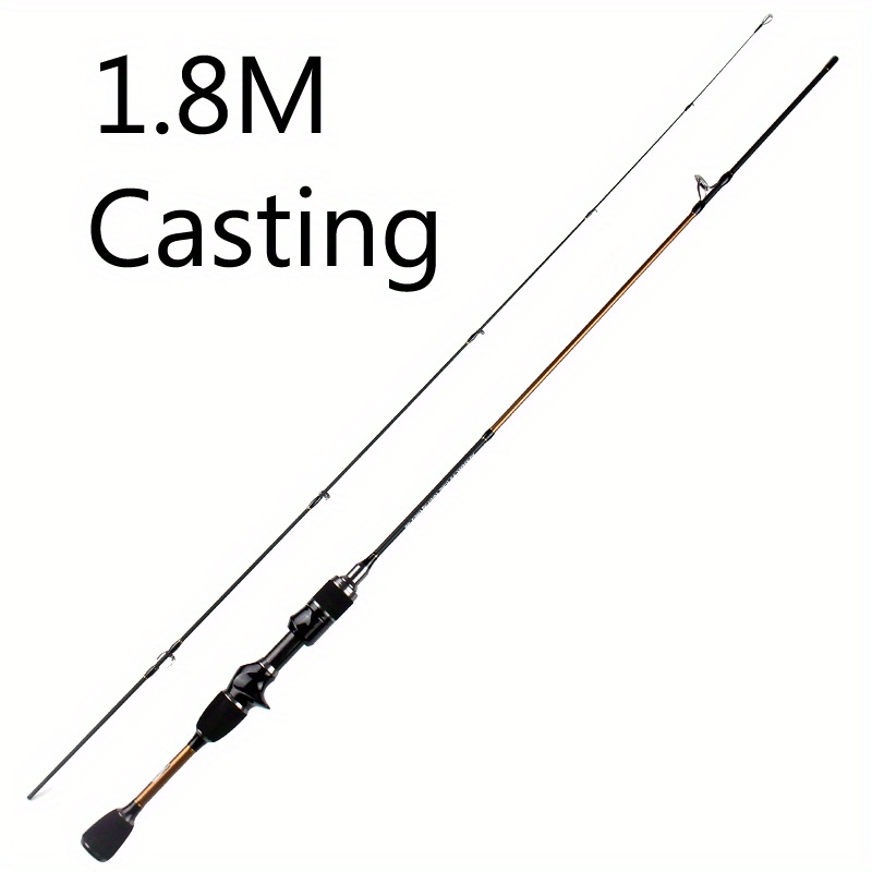 Skmially Spinning Rod Carbon Ul 70.87inch 1.68m0.8-5g Ultralight Casting Spinning Fishing Rod Fishing Accessories Vara De Pesca-Orange -1.68M Spinning