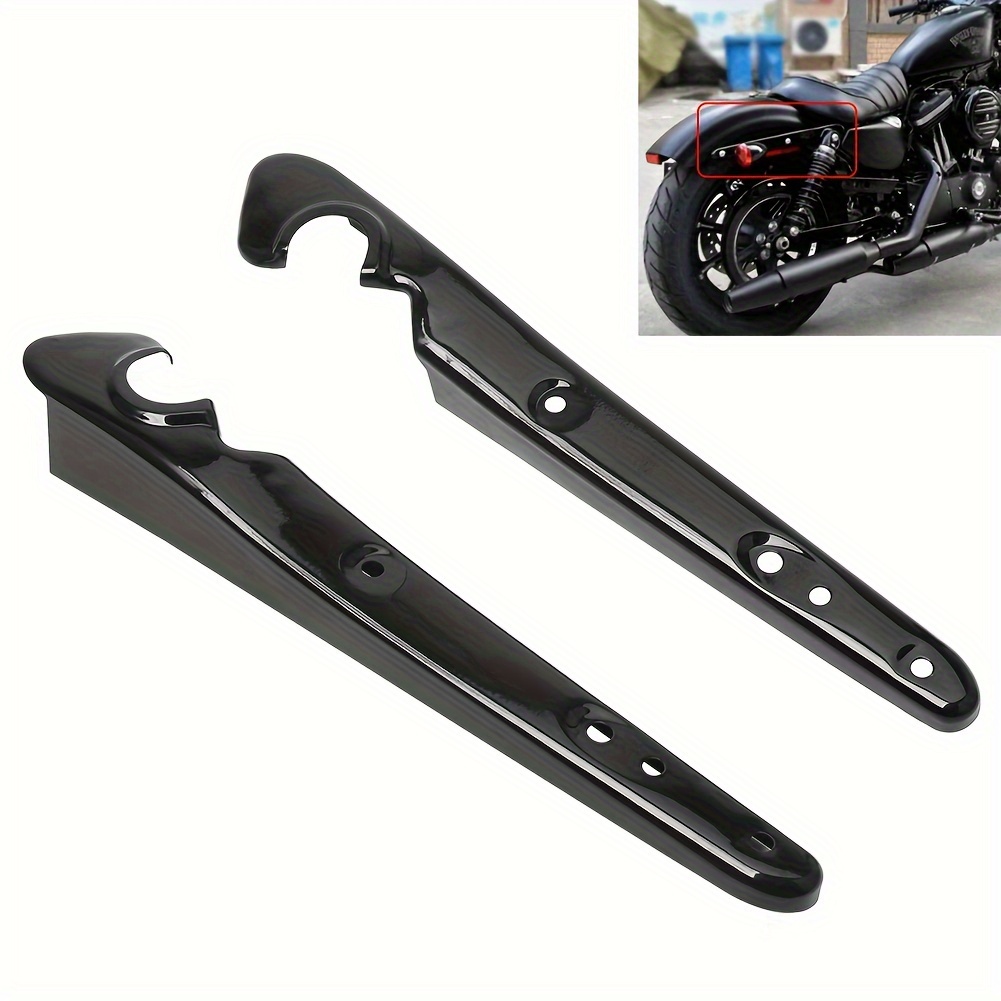 Rear Fender Strut Set Mudguard Mudflap Support Turn Signal Bracket For Harley Sportster Iron XL 883 1200 48 72 2004-2020-Gloss Black