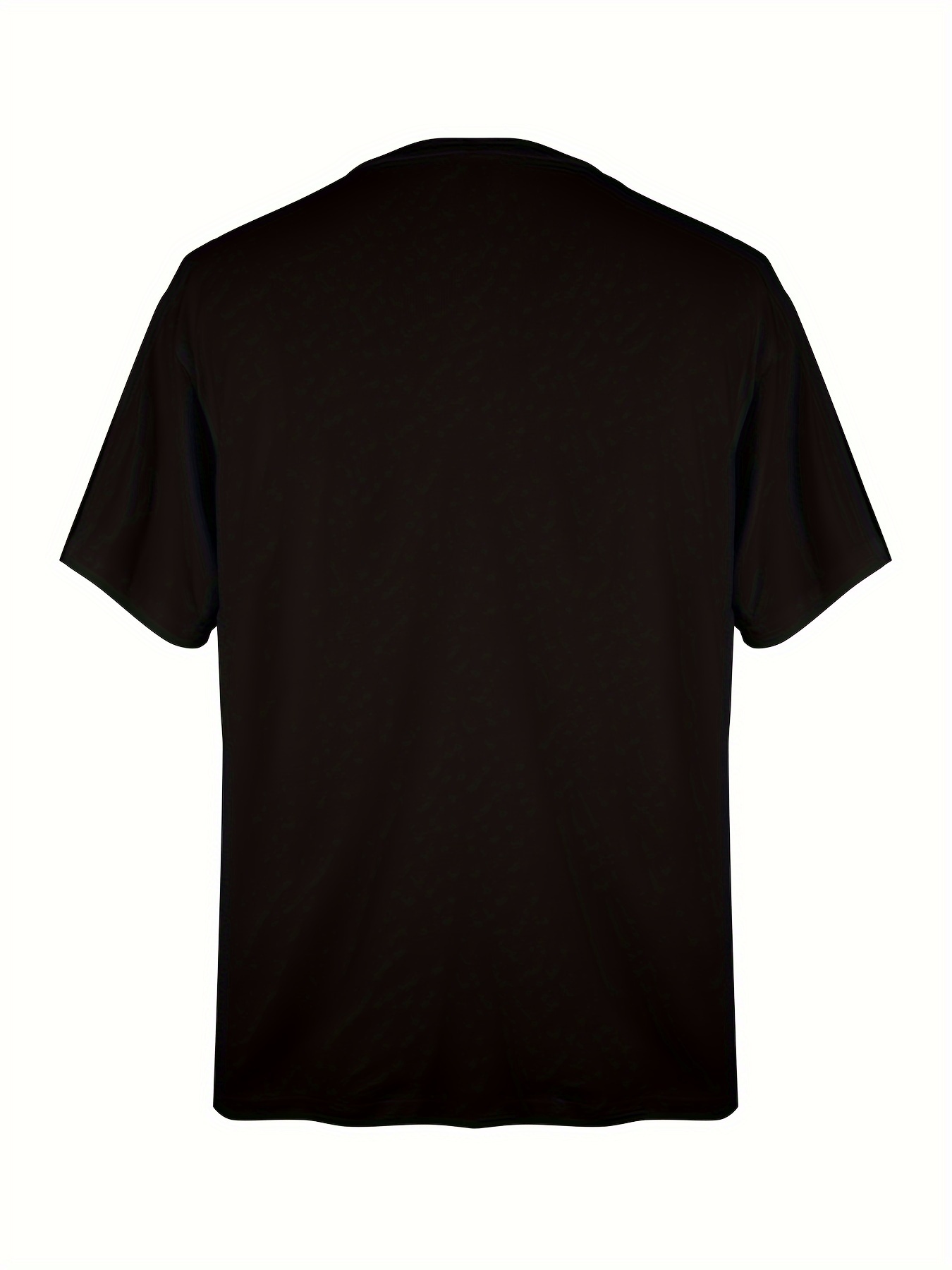 Mens T Shirt - Short Sleeve Crew Neck Soft Fitted Tees Fresh Classic Tshirts plus-size-Black