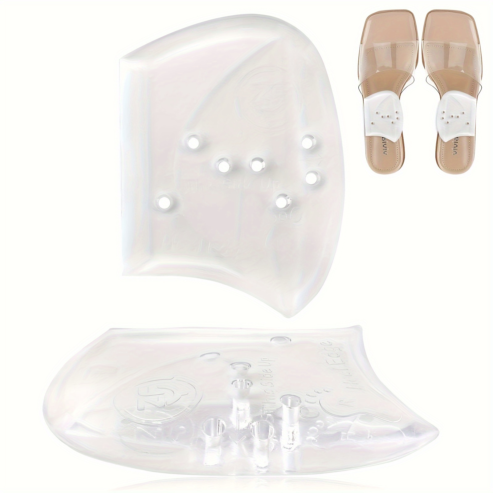 1 pair of gel memory arch support insoles for men and women, reducing foot pressure