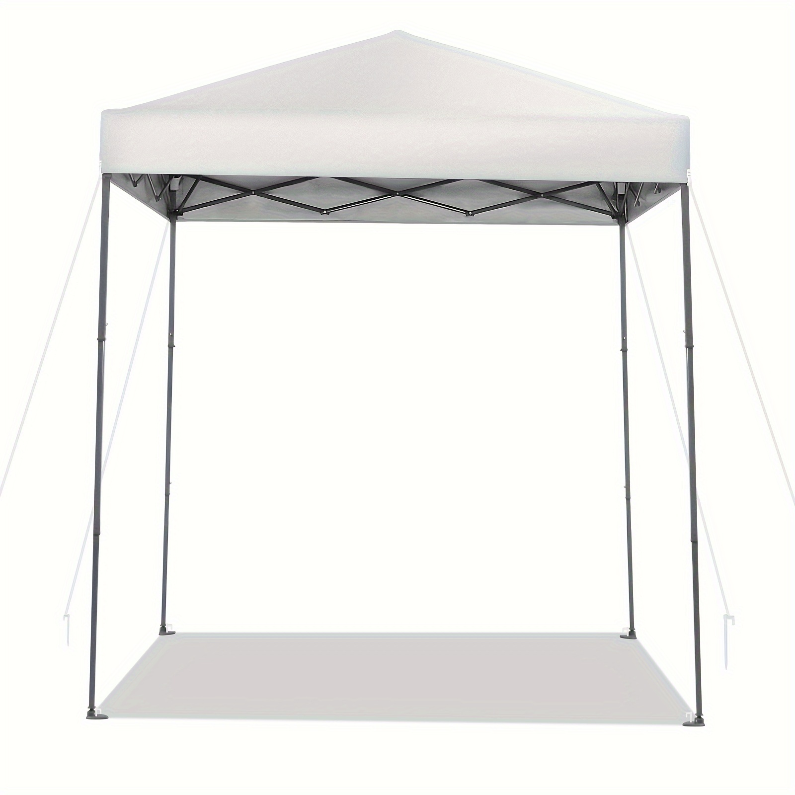 Patio 6.6x6.6ft Outdoor Pop-up Canopy Tent UPF 50+ Portable Sun Shelter White